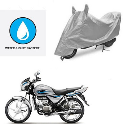 saanvi Two Wheeler Cover for Hero(Splendor Pro, Silver)