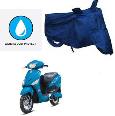 RPSENTTERPR Waterproof Two Wheeler Cover for Hero(Electric Optima, Blue)