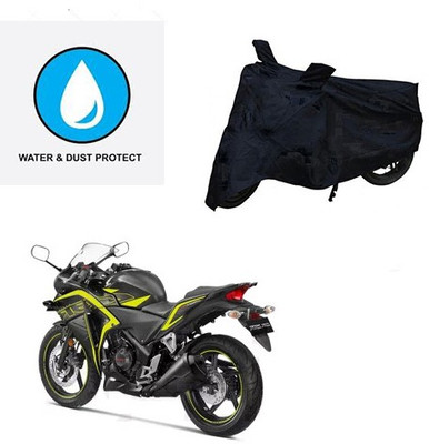 Feel heaven Two Wheeler Cover for Honda(CBR 250R, Black)