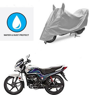 saanvi Two Wheeler Cover for Hero(Passion Pro TR, Silver)