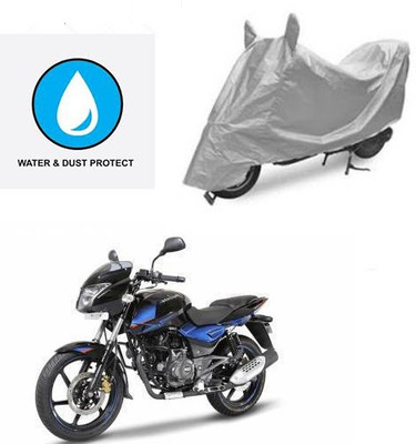 saanvi Two Wheeler Cover for Bajaj(Pulsar 150 DTS-i, Silver)