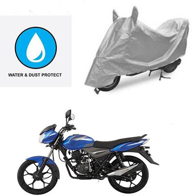 saanvi Two Wheeler Cover for Bajaj(Discover, Silver)