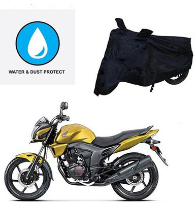 Feel heaven Two Wheeler Cover for Honda(CB Trigger, Black)