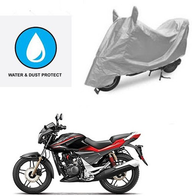 Atulit enterprises Two Wheeler Cover for Hero(CBZ Extreme, Silver)