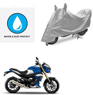 Atulit enterprises Two Wheeler Cover for Mahindra(MOJO XT 300, Silver)