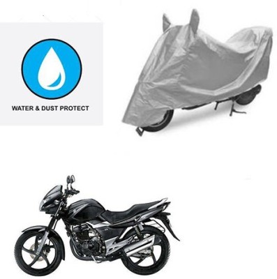 Atulit enterprises Two Wheeler Cover for Suzuki(GS 150R, Silver)