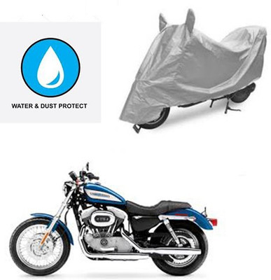 Atulit enterprises Two Wheeler Cover for Harley Davidson(XL 883, Silver)