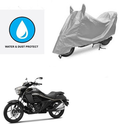 Atulit enterprises Two Wheeler Cover for Suzuki(Intruder, Silver)