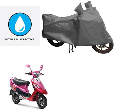 RPSENTTERPR Waterproof Two Wheeler Cover for TVS(Scooty Pep+, Grey)