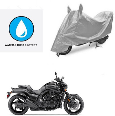 Atulit enterprises Two Wheeler Cover for Yamaha(VMAX, Silver)