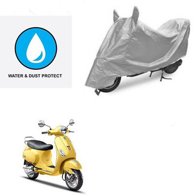 Atulit enterprises Two Wheeler Cover for Piaggio(Vespa SXL, Silver)