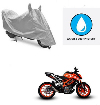 Atulit enterprises Two Wheeler Cover for KTM(Duke 390, Silver)