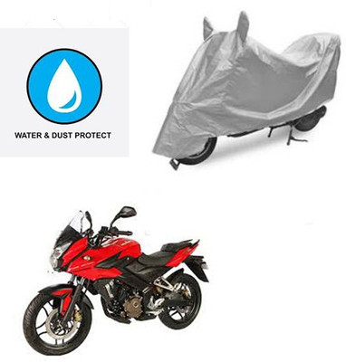 Atulit enterprises Two Wheeler Cover for Bajaj(Pulsar AS 150, Silver)