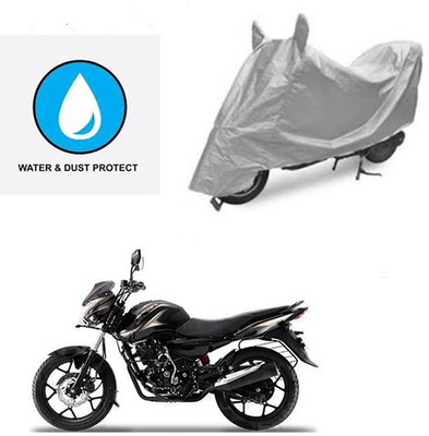 Atulit enterprises Two Wheeler Cover for Bajaj(Discover 150 s, Silver)