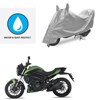Atulit enterprises Two Wheeler Cover for Bajaj(Dominar, Silver)