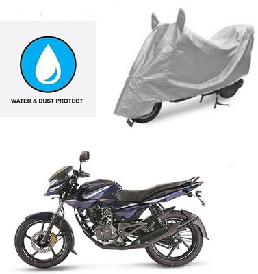 Atulit enterprises Two Wheeler Cover for Bajaj(Pulsar 135 LS DTS-i, Silver)