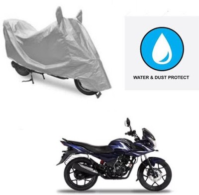 Atulit enterprises Two Wheeler Cover for Bajaj(Discover 150 f, Silver)