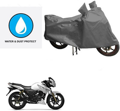 RPSENTTERPR Waterproof Two Wheeler Cover for TVS(Apache RTR 180, Grey)