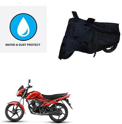 Feel heaven Two Wheeler Cover for Suzuki(Hayate, Black)