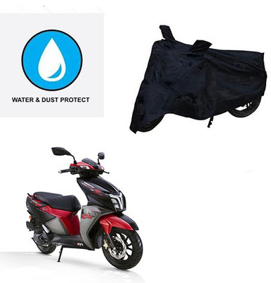 Feel heaven Two Wheeler Cover for TVS(NTORQ, Black)