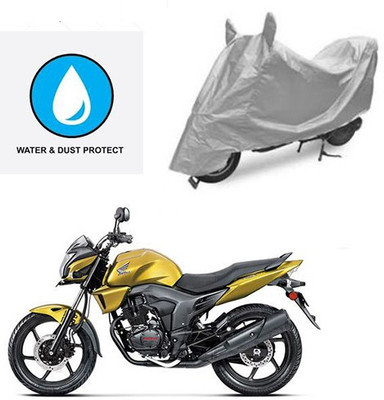 Atulit enterprises Two Wheeler Cover for Honda(CB Trigger, Silver)