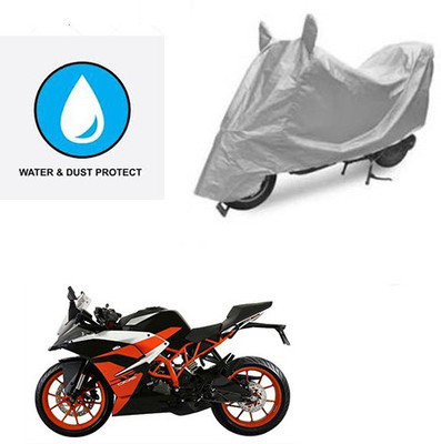Atulit enterprises Two Wheeler Cover for KTM(RC 390, Silver)