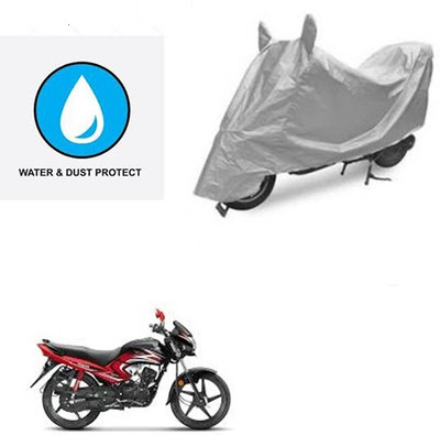 saanvi Two Wheeler Cover for Honda(Dream Yuga, Silver)