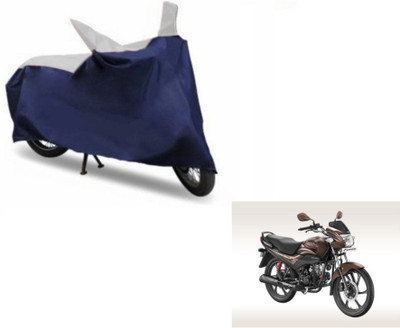 Flipkart SmartBuy Two Wheeler Cover for Hero(Passion Pro, Blue, Silver)
