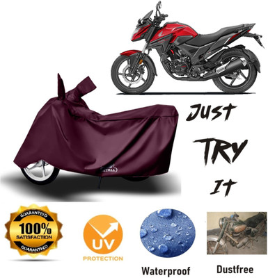 Just try it Waterproof Two Wheeler Cover for Honda(X-Blade, Maroon)
