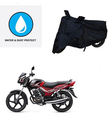 Feel heaven Two Wheeler Cover for TVS(Star City, Black)