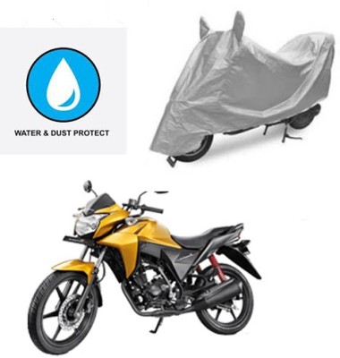 RPSENTTERPR Waterproof Two Wheeler Cover for Honda(CB Twister, Silver)