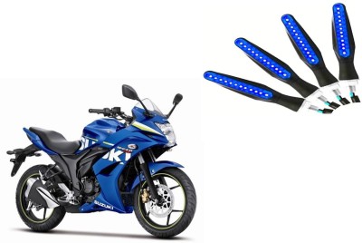 Buras Front, Rear LED Indicator Light for Suzuki Gixxer SF(Blue)