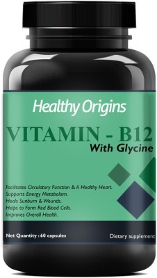 Healthy Origins B Complex Vitamins B12 and Biotin for Metabolism, Hair Pro(60 No)