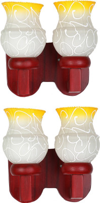 Somil Uplight Wall Lamp Without Bulb(Pack of 2)
