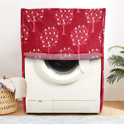 E-Retailer Front Loading Washing Machine  Cover(Width: 58 cm, Maroon)