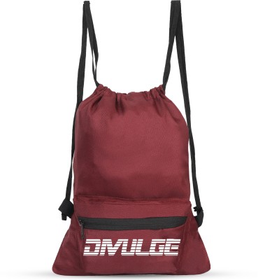 divulge Thunder Drawstring bag Daypack, Sports bag, Gym bags yoga bag With Zip pocket 18 L Backpack 18 L Backpack(Maroon)
