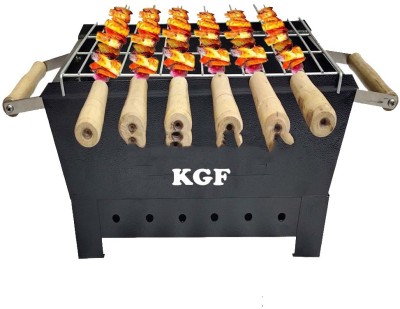 KGF BarbecueBasketFoldableforRoastBBQPortableGrillingBasketwithWoodHandle Charcoal Grill