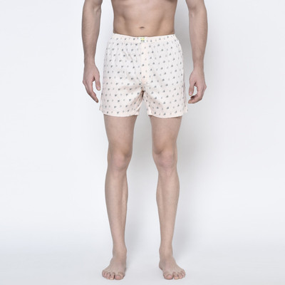 SLIP IN 2 Printed Men White Boxer Shorts