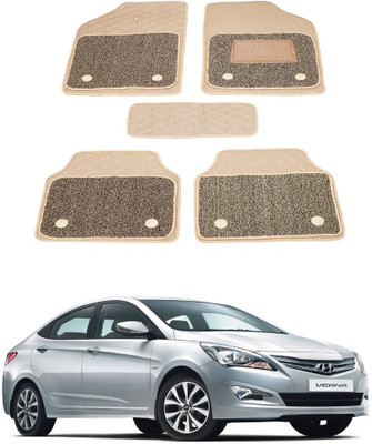AYW Leatherite 7D Mat For  Hyundai Verna Fluidic(Beige)