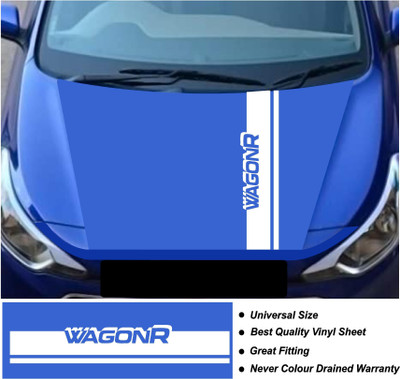 WRAPPING MANIA Sticker & Decal for Car(White)