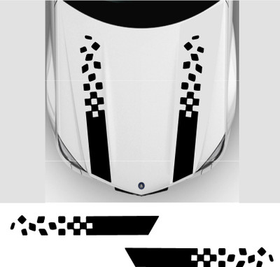 WRAPPING MANIA Sticker & Decal for Car & Bike(Black)