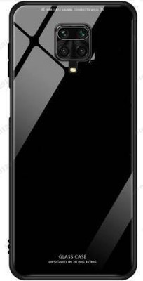 mobies Back Cover for Poco M2 Pro, Mi Redmi Note 9 Pro, Mi Redmi Note 9 Pro Max Luxurious Toughened Glass(Black, 3D Case, Pack of: 1)