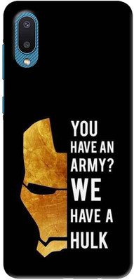 NDCOM Back Cover for Samsung Galaxy M02 You Have A Army We Have A Hulk Printed(Multicolor, Hard Case, Pack of: 1)