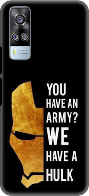 NDCOM Back Cover for Vivo Y51 2020 You Have A Army We Have A Hulk Printed(Multicolor, Hard Case, Pack of: 1)