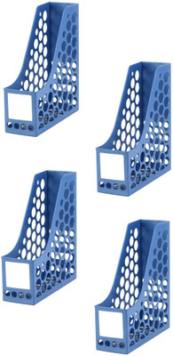 SOCHEP 1 Compartments PLASTIC FILE RACK HOLDER(Blue)