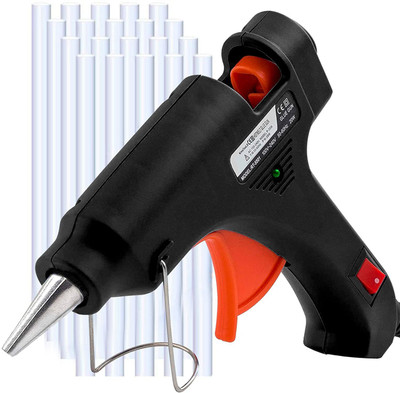Fedus 100 Watt Leak Proof with On Off Switch| Indicator and 10 Transparent Glue Sticks High Temperature Corded Glue Gun (11 mm)Pack of 1 High Temperature Corded Glue Gun(11 mm)