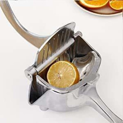 Logyk Aluminium Aluminium Squeezer Heavy Duty Lemon Orange Juicer Manual Fruit Press Hand Juicer(Silver)