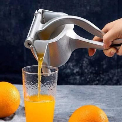 JB KAKADIYA ENTERPRISE Aluminium Stainless Steel Hand Press Juicer Machine Home Made Orange, Lemon Juicer in Home Hand Juicer(Silver)