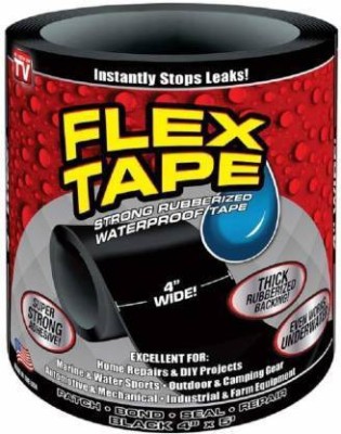 Sheenuu Repair Flex Tape to Stop Leakage of Water Tank (Pack Of 1) 140 cm Masking Tape(Black Pack of 1)