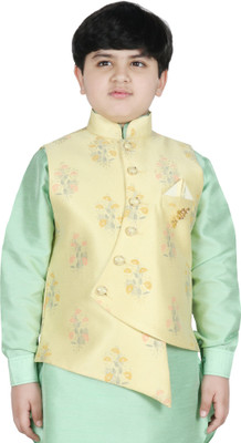 SG YUVRAJ Sleeveless Floral Print Boys Jacket